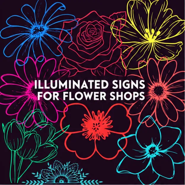 A flower shop without a luminous sign is like a bouquet of flowers without a scent