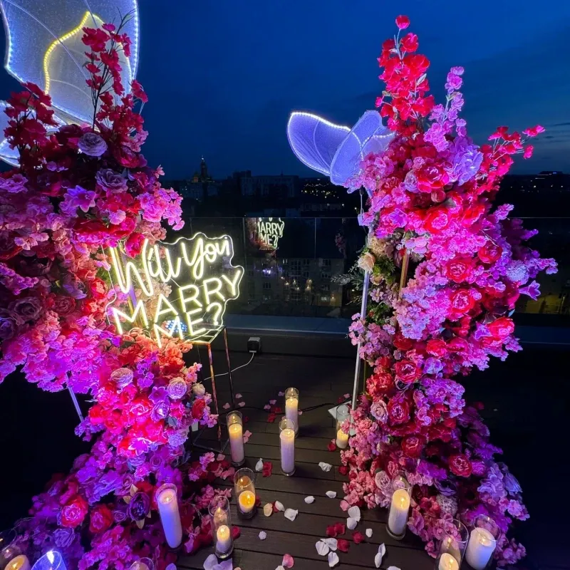 Cerere in casatorie cu semne luminoase artLEDistic!