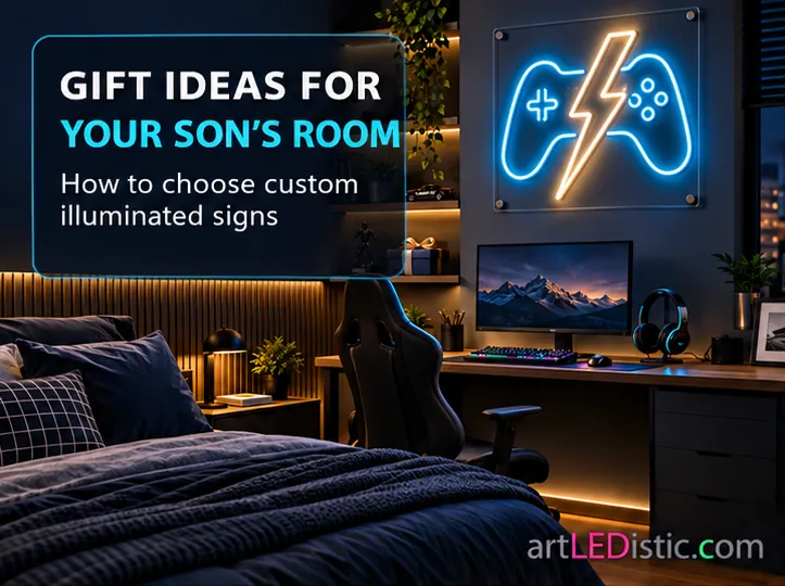 Gift Ideas for Your Son's Room: How to Choose Custom Light Signs