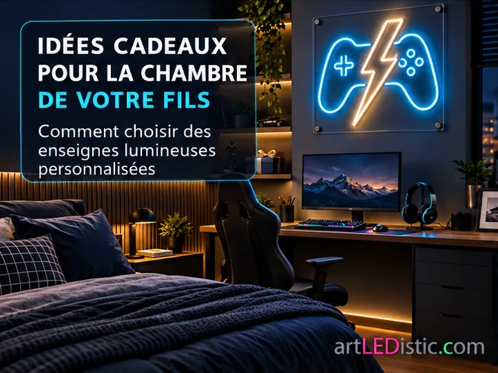 Idées de cadeaux pour la chambre de votre fils : Comment choisir des enseignes lumineuses personnalisées