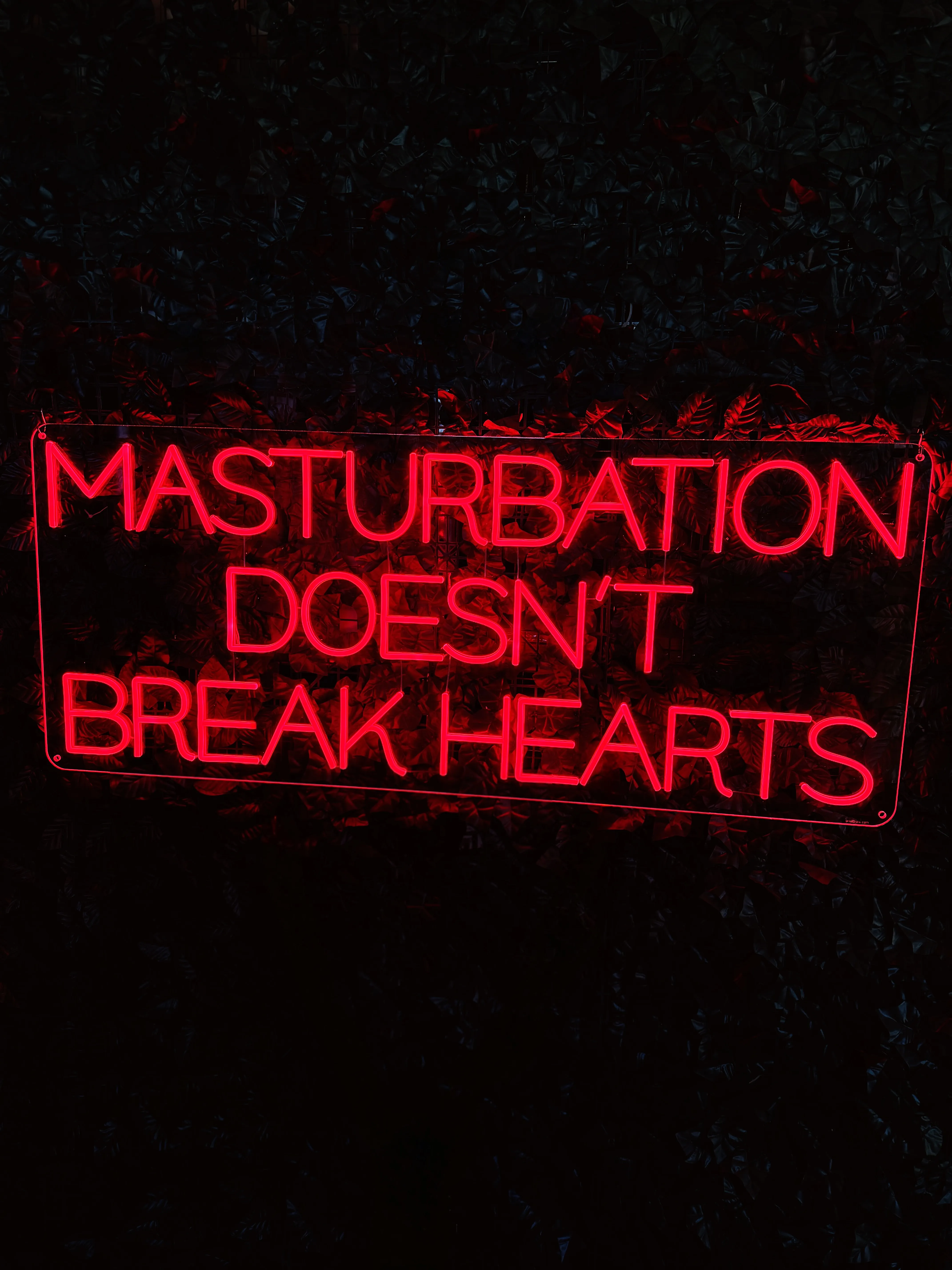 Masturbation doesn't break hearts