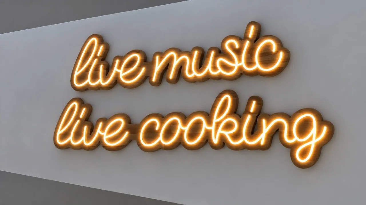 live music • live cooking
