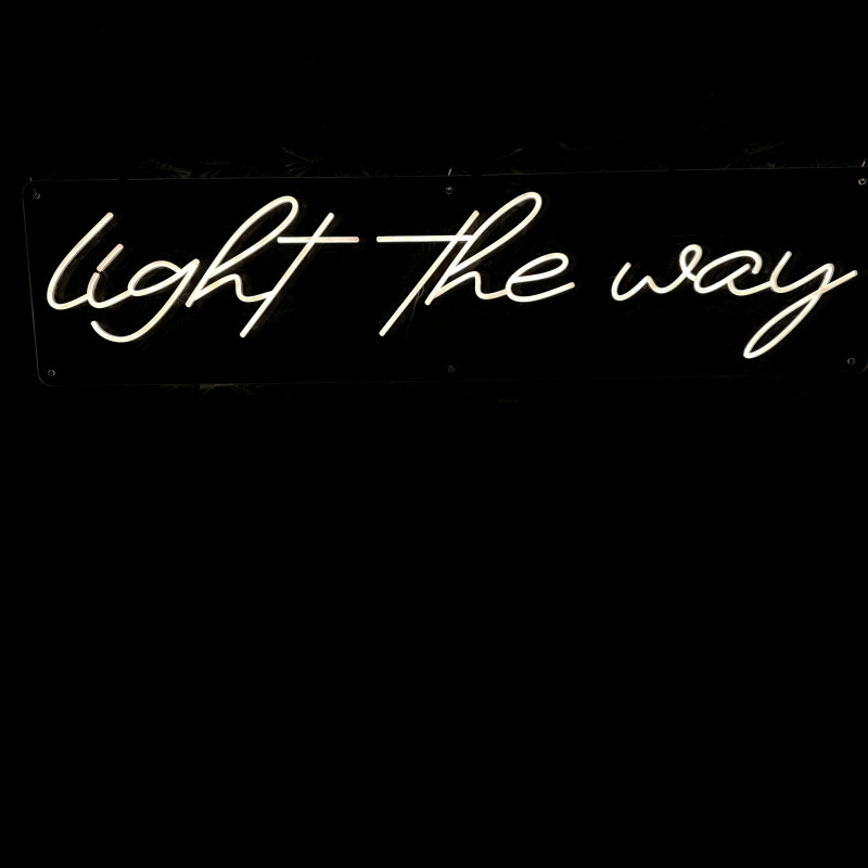 Light the way — custom LED neon sign (statement)