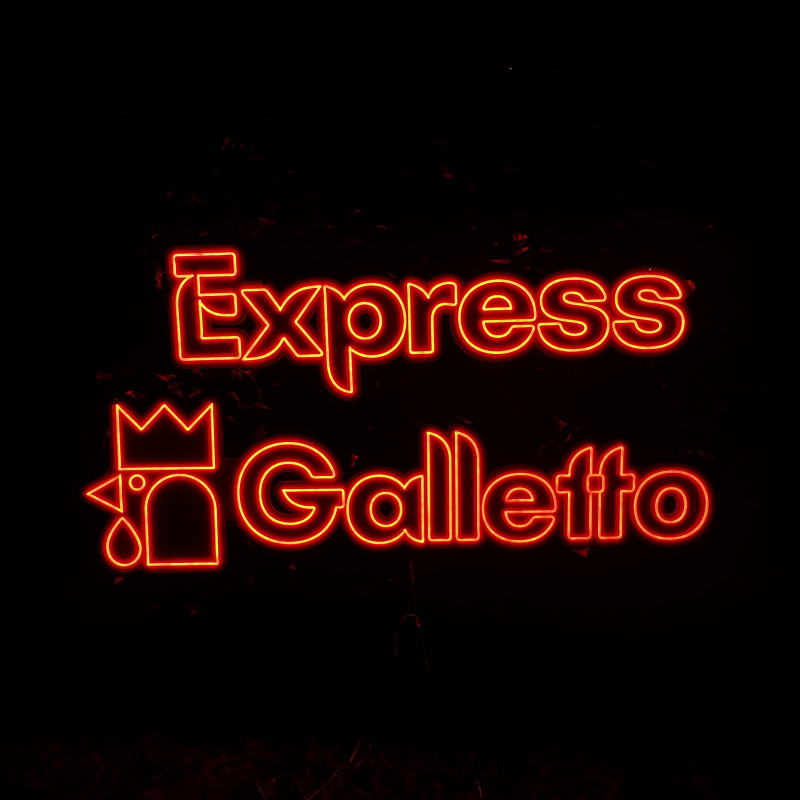 Galletto Express — custom lighted sign (hospitality & takeaway)