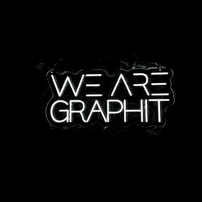We are Graphit — insegna LED neon personalizzata (brand identity)