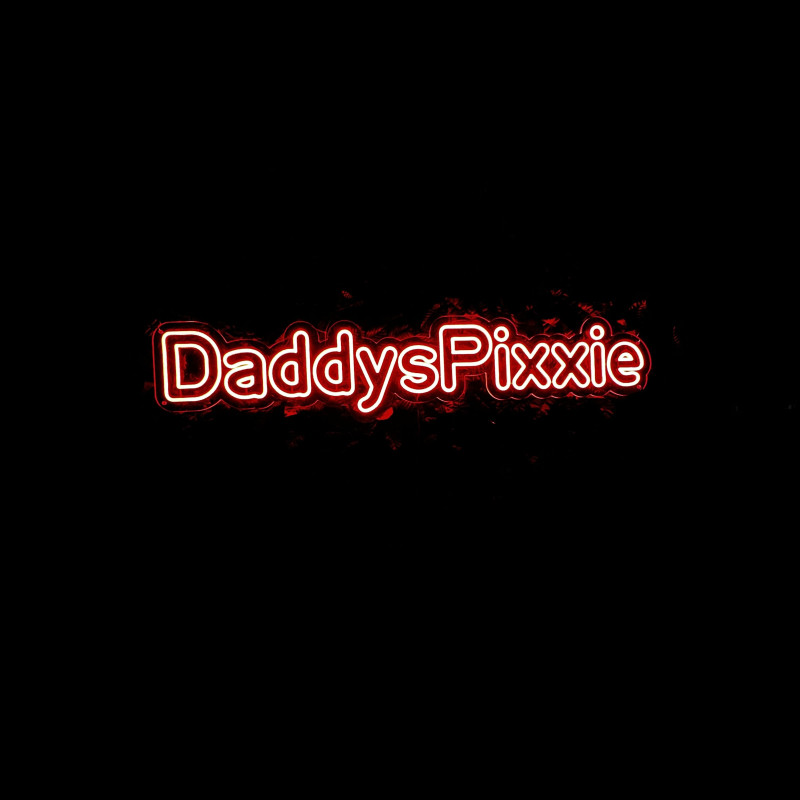DaddysPixxie — enseigne LED néon personnalisée (logo/alias)