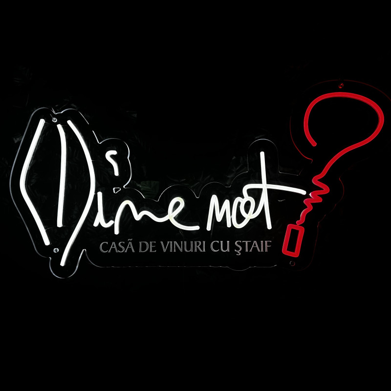 Wine not? — enseigne lumineuse personnalisée (wine bar & boutique)