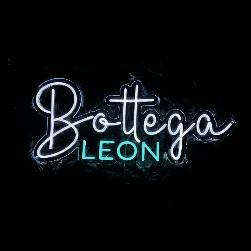Bottega Leon — enseigne lumineuse personnalisée (restaurant)