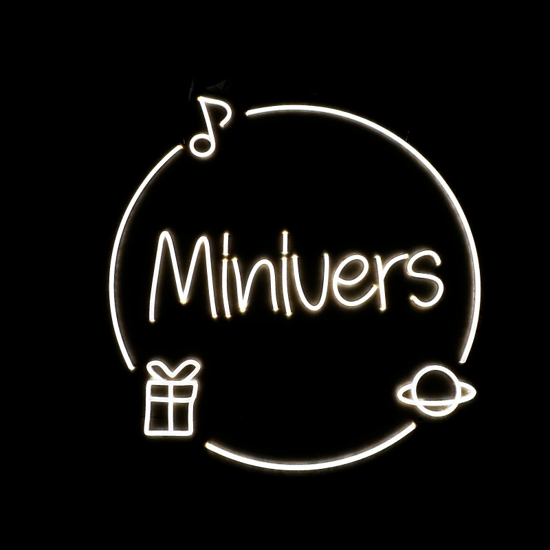 Minivers — enseigne lumineuse personnalisée (boutique & ateliers)