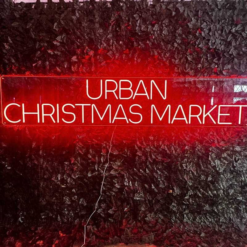 URBAN CHRISTMAS MARKET — enseigne lumineuse personnalisée