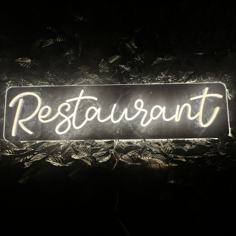 Restaurant — semn LED personalizat