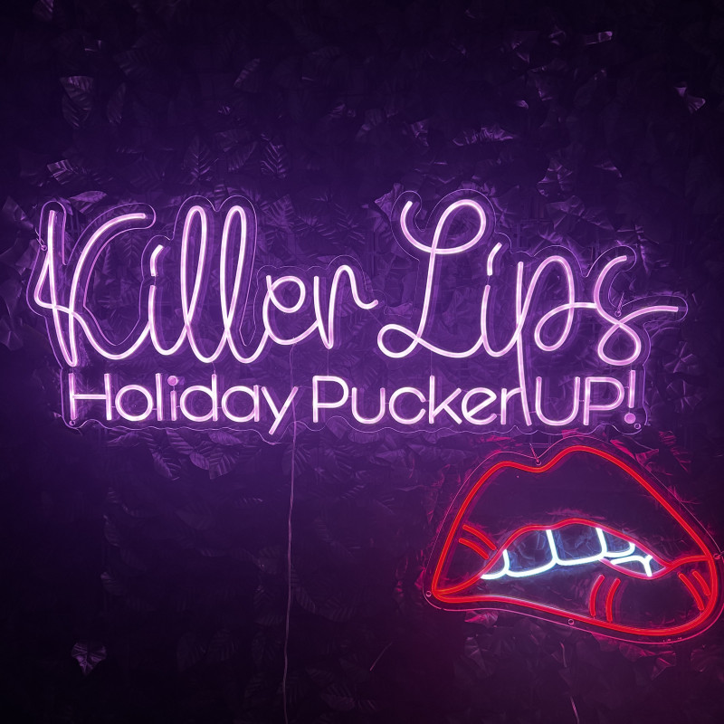 Killer Lips Holiday Pucker Up! - semn LED & simbol „lips”