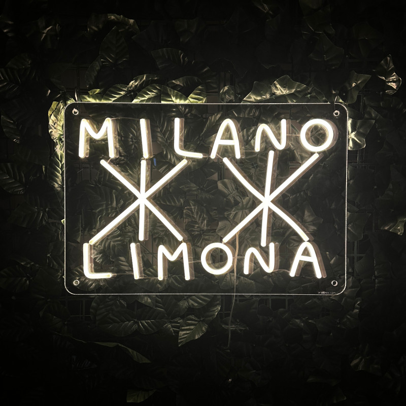 MILANO LIMONA — semn LED personalizat