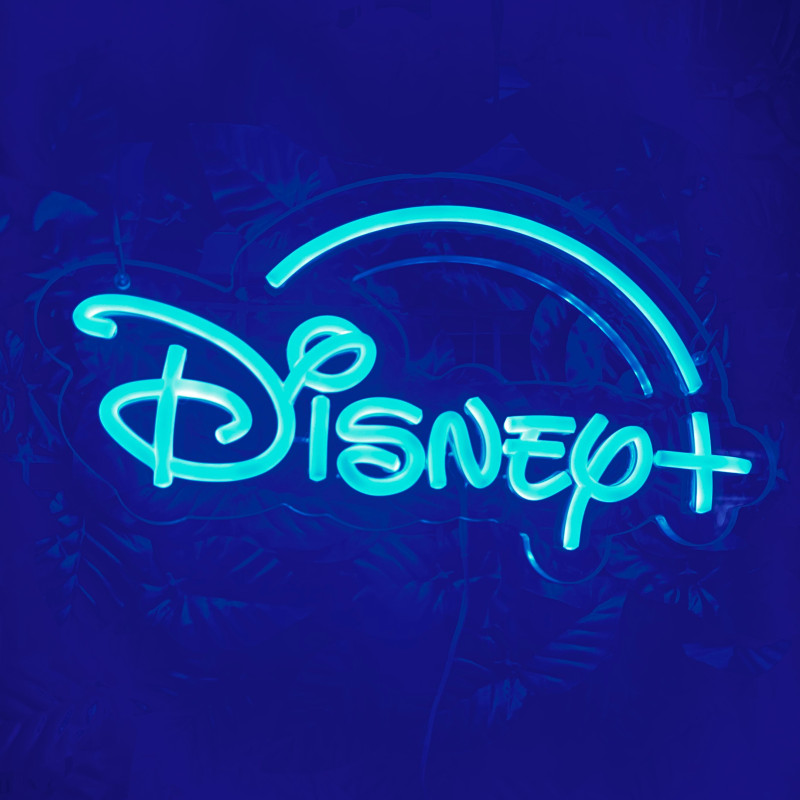 Disney+ — semn LED personalizat WefflerMark
