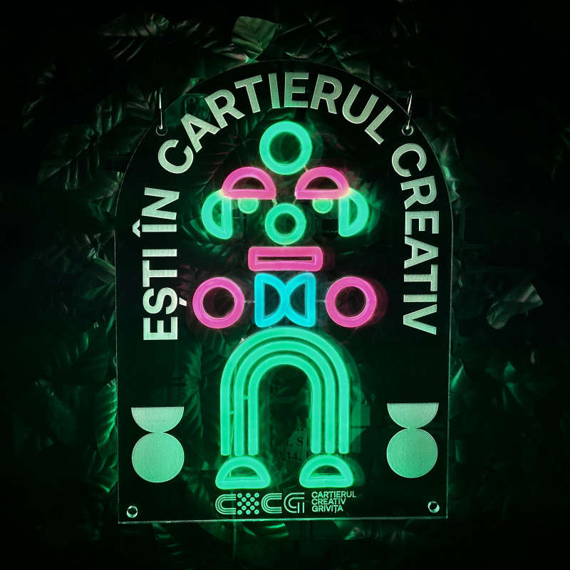 ESTI IN CARTIERUL CREATIV clovn — semn LED personalizat