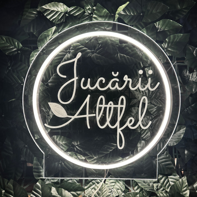 Jucării Altfel — enseigne LED personnalisée