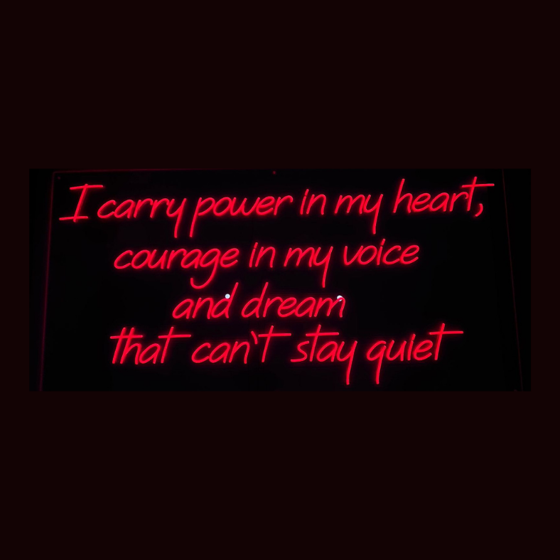 I carry power in my heart