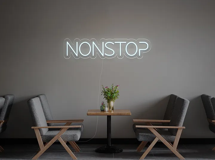 NON STOP - Semn Luminos LED Neon