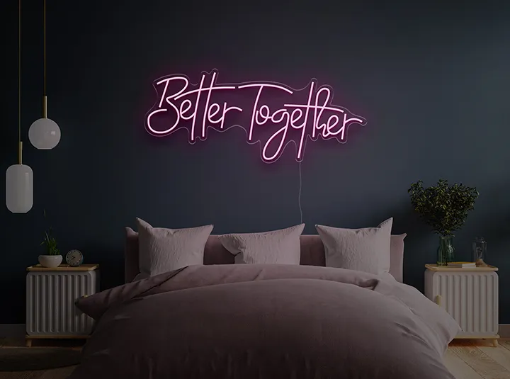 Better Together - Semn Luminos LED Neon de Inchiriat