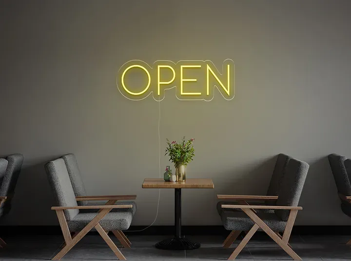 OPEN - Semn Luminos LED Neon