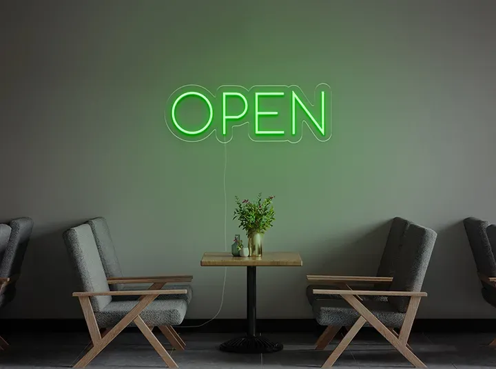 OPEN - Semn Luminos LED Neon