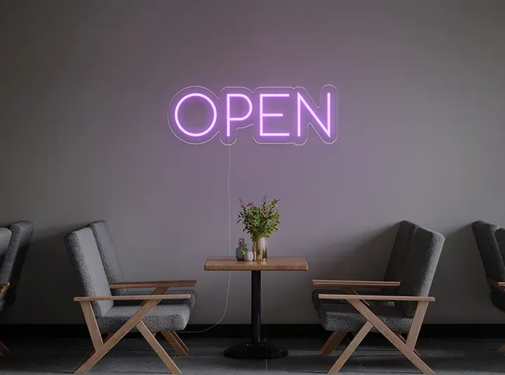 OPEN - Semn Luminos LED Neon