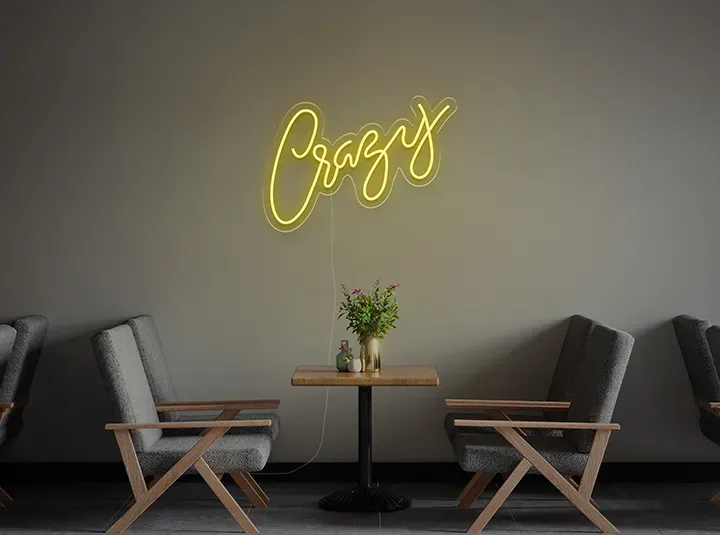 Crazy - Semn Luminos LED Neon