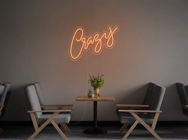 Crazy - Semn Luminos LED Neon