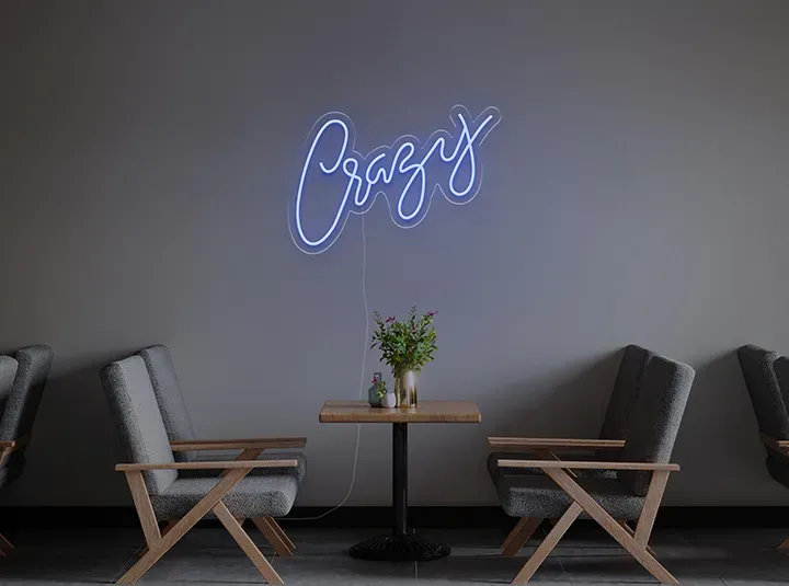Crazy - Semn Luminos LED Neon