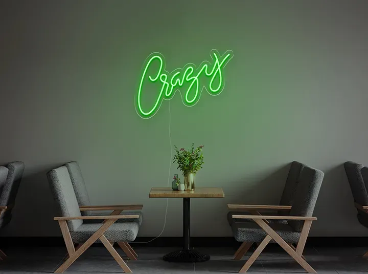 Crazy - Semn Luminos LED Neon