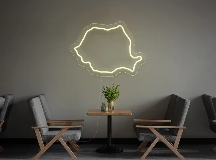 Harta - Semn Luminos LED Neon