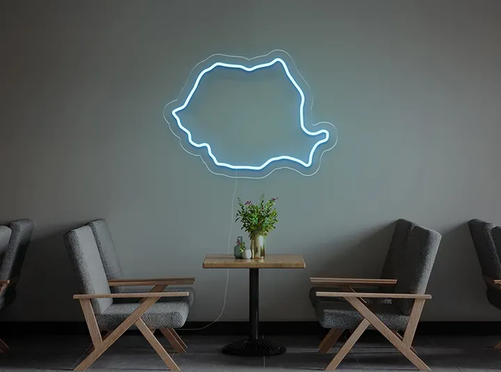 Harta - Semn Luminos LED Neon