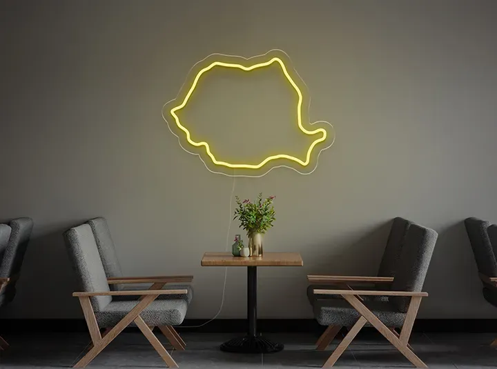 Harta - Semn Luminos LED Neon