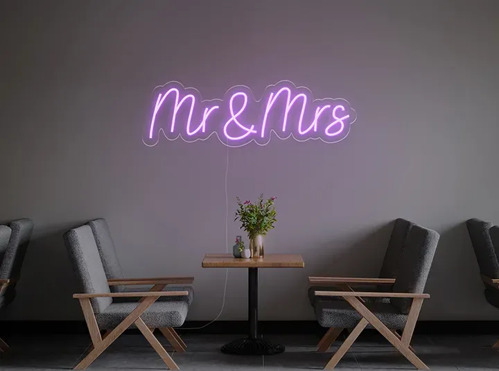 Mr & Mrs - Semn Luminos LED Neon
