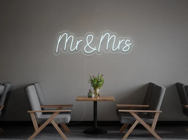 Mr & Mrs - Semn Luminos LED Neon