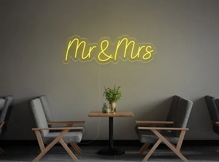 Mr & Mrs - Semn Luminos LED Neon