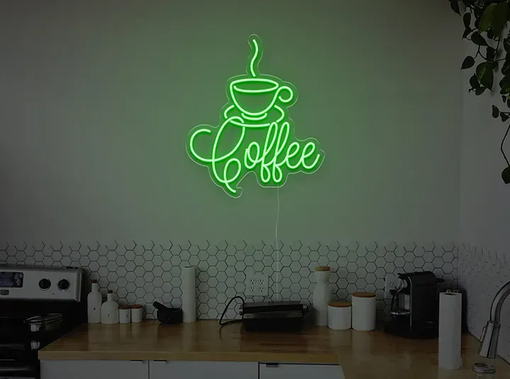 Coffee - Semn Luminos LED Neon