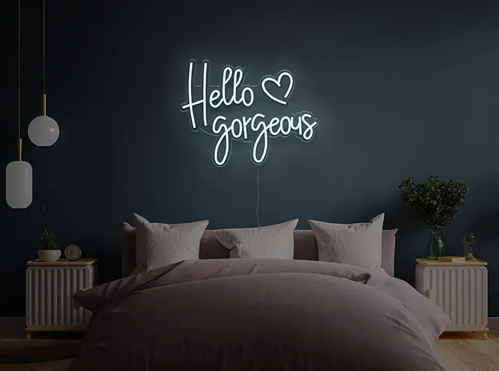 Hello Gorgeous - Semn Luminos LED Neon