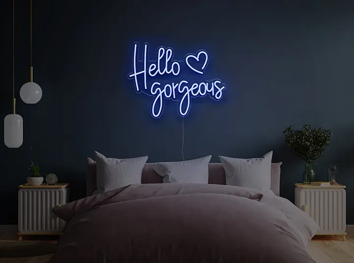 Hello Gorgeous - Semn Luminos LED Neon