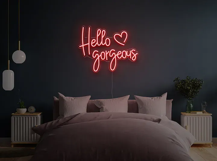 Hello Gorgeous - Semn Luminos LED Neon