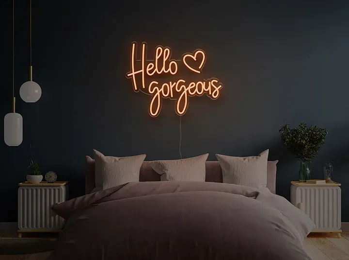 Hello Gorgeous - Semn Luminos LED Neon