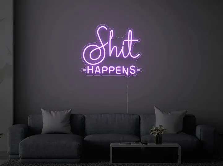 Shit Happens - Semn Luminos LED Neon