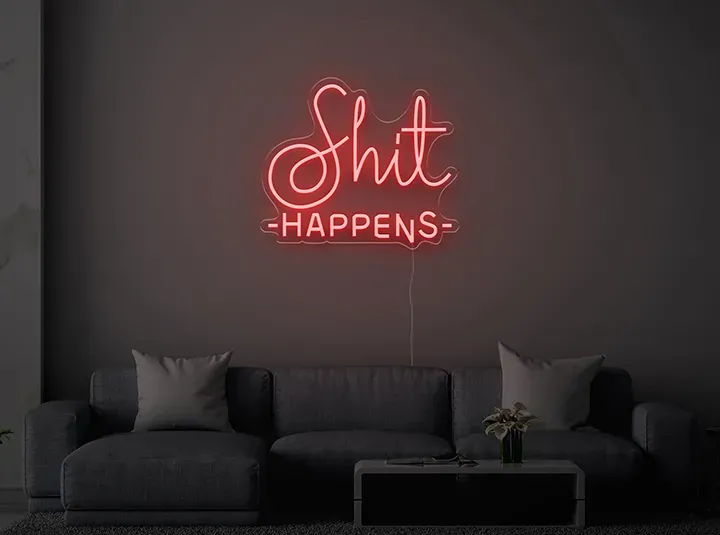 Shit Happens - Semn Luminos LED Neon