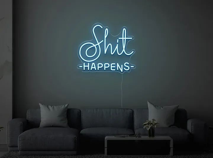 Shit Happens - Semn Luminos LED Neon