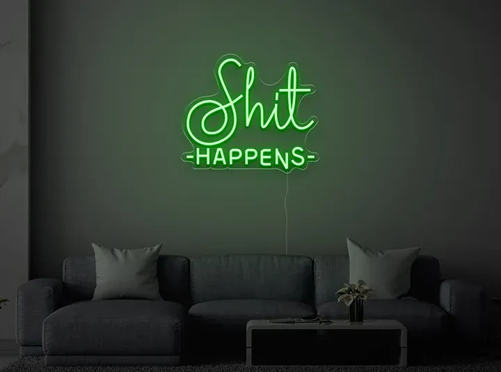 Shit Happens - Semn Luminos LED Neon