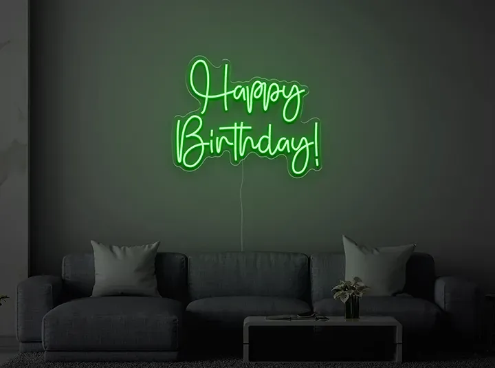 Happy birthday - Signe lumineux au neon LED