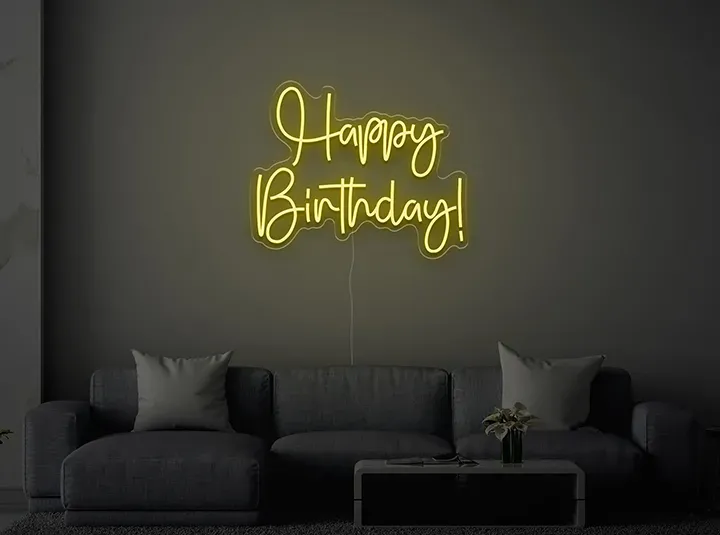 Happy birthday - Signe lumineux au neon LED