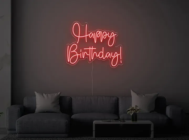Happy birthday - Signe lumineux au neon LED