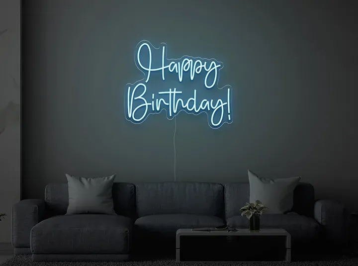 Happy birthday - Signe lumineux au neon LED