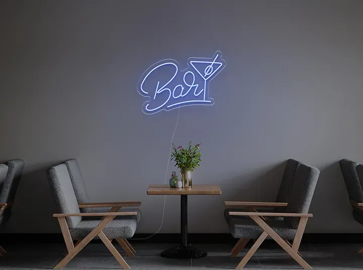 Bar Martini - Signe lumineux au neon LED